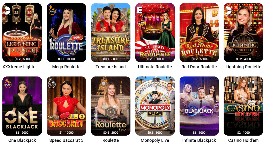 Preview of Bitcoin Casino live games