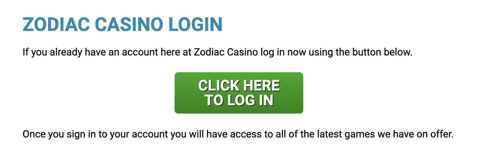 Review of Zodiac Casino