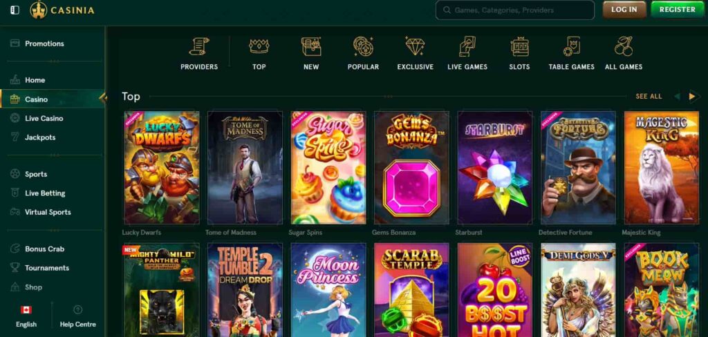 casinia games