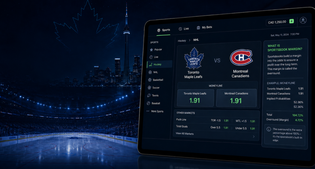 what is sportsbook margin background